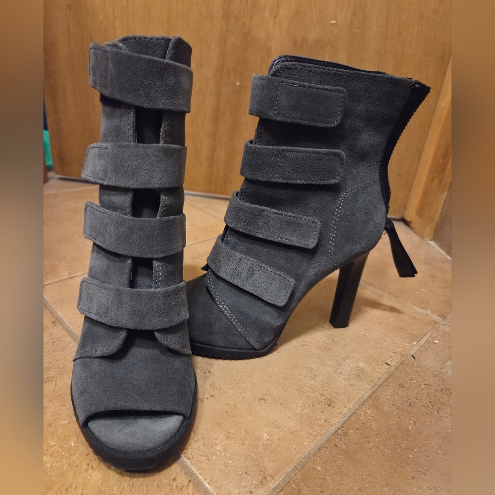 DKNY Grey Suede High Heels